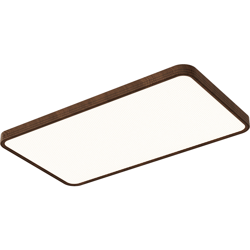 Jiandun Full Spectrum Eye Protection Vintage Style Seamless Ceiling Light Walnut Color All-Inclusive Price for Living Room Bedroom Study