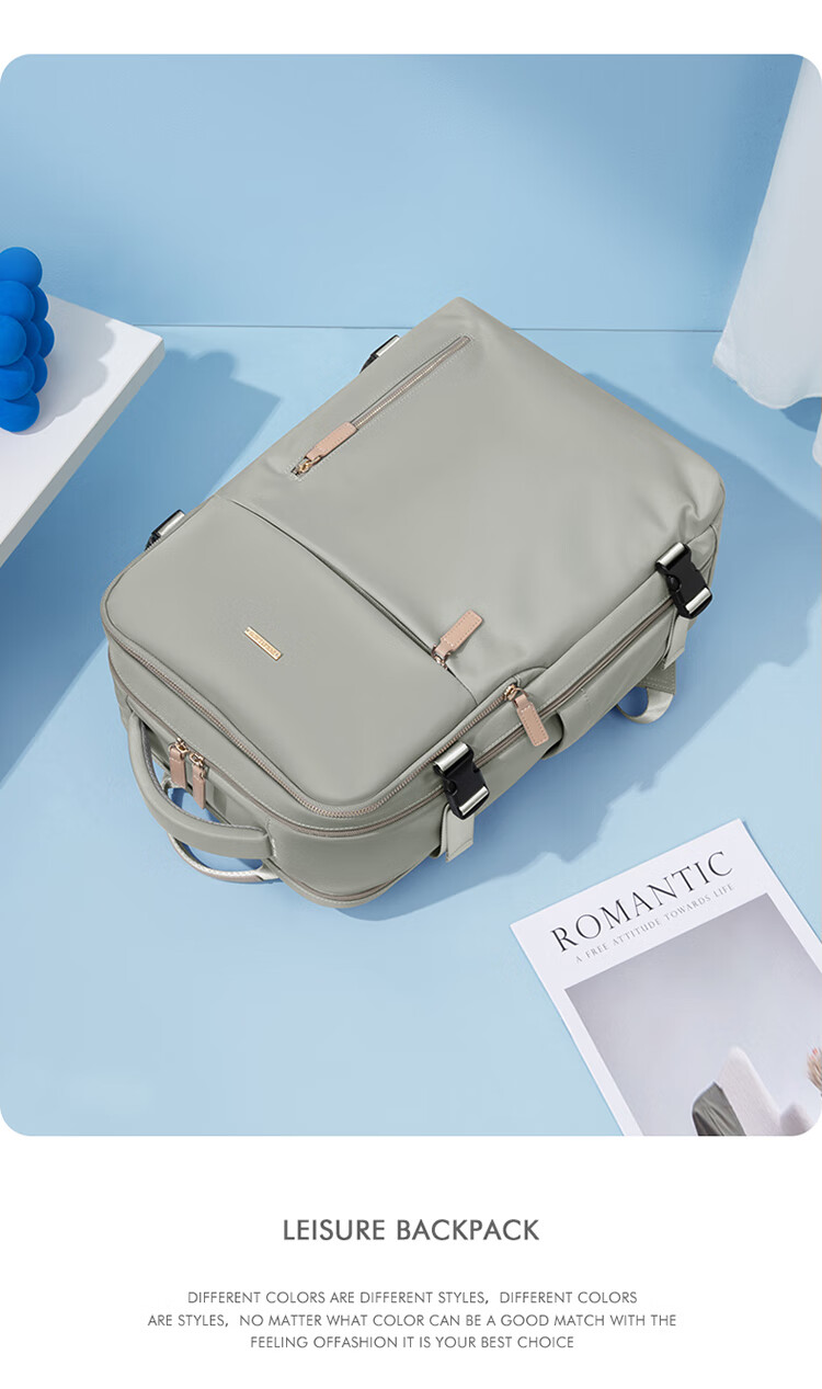 POLO Backpack for Women, Travel Bag, Large Capacity Schoolbag, Luggage Bag with 15.6-Inch Laptop Compartment, Birthday Gift 19