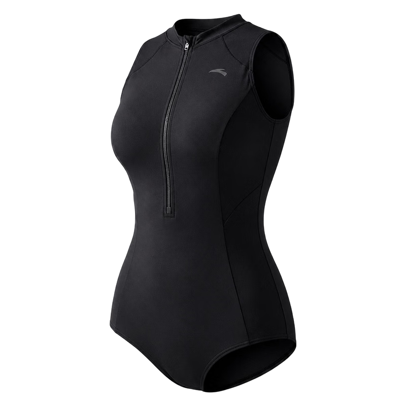 ANTA Women's Racing One-Piece Triangle Slim Fit Swimsuit High-End Look for Hot Springs and Swimming Pool Training Gear