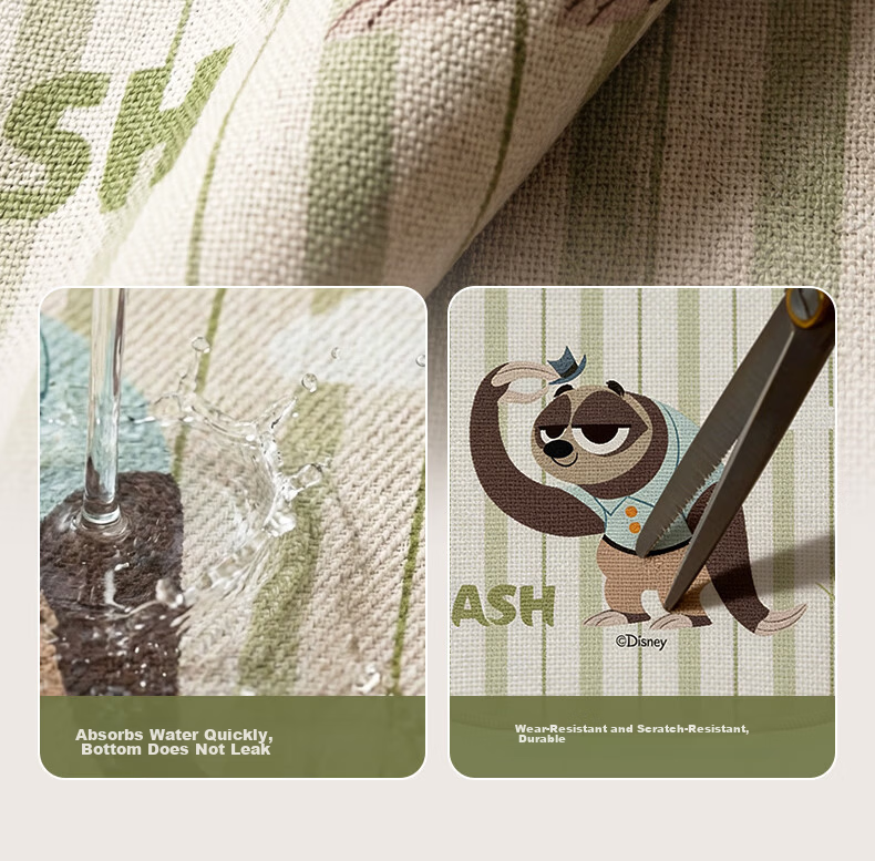 Disney Zootopia Bathroom Mat Absorbent Non-Slip Quick-Dry Cartoon Toilet Rug Nick 40cm 6