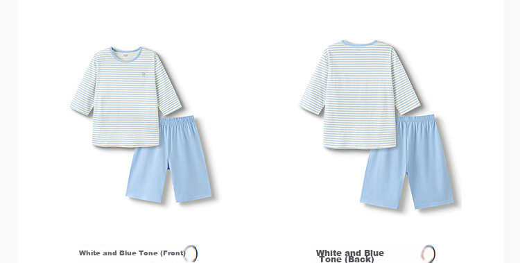Balabala Kids Pajama Set Boys Girls Homewear Toddler Baby Children Air Conditioning Skin-Friendly 209225171211 12