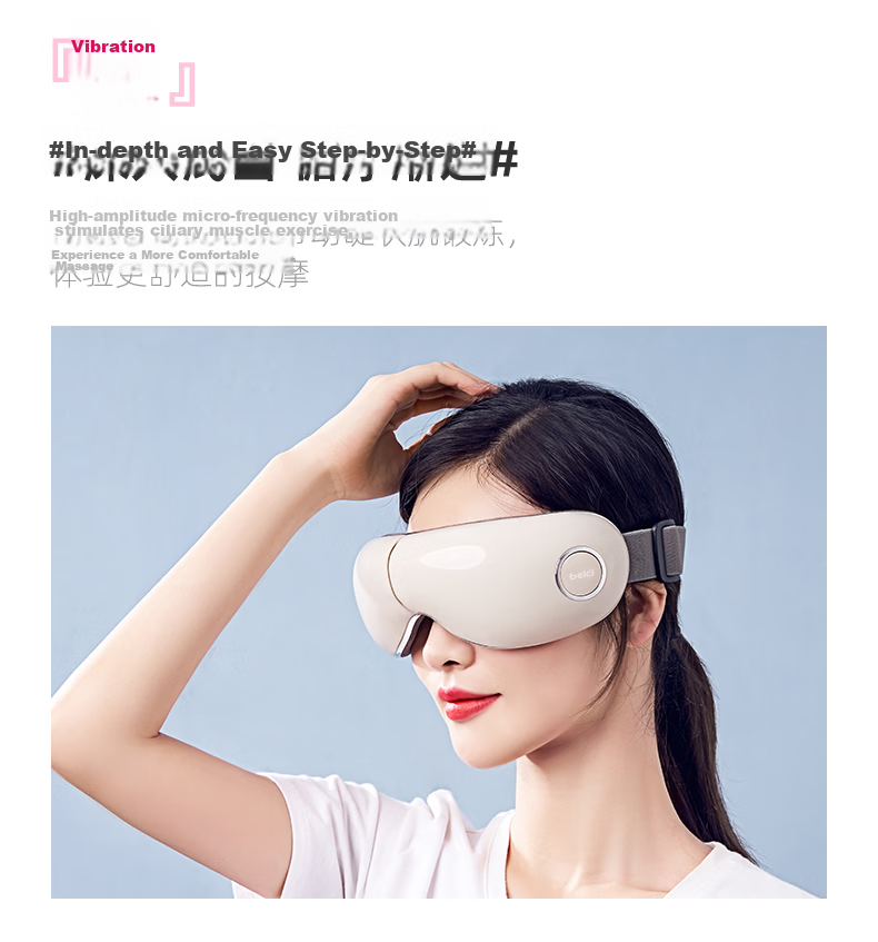 Beici Jingcai 502A Smart Eye Massager, Foldable Bluetooth Portable Eye Care Device with Heat Therapy, Easy Gift for Girlfriend, Includes Eye Mask 7