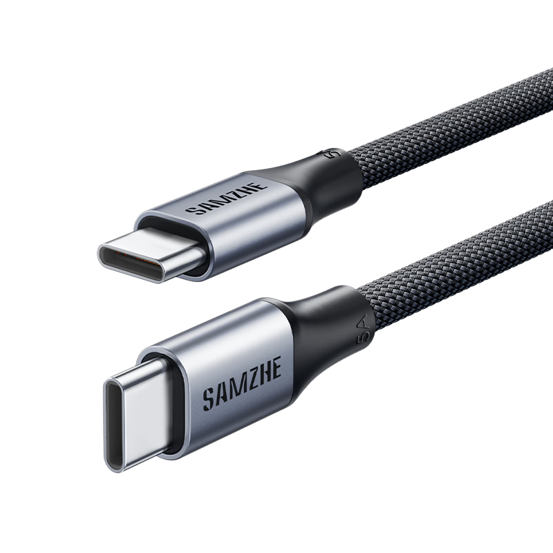 Sanze Dual Type-C Data Cable PD 100W/88W Super Fast Charging for Huawei Honor Xiaomi Apple iPad Tablet MacBook Laptop Car Use 1.5m Black