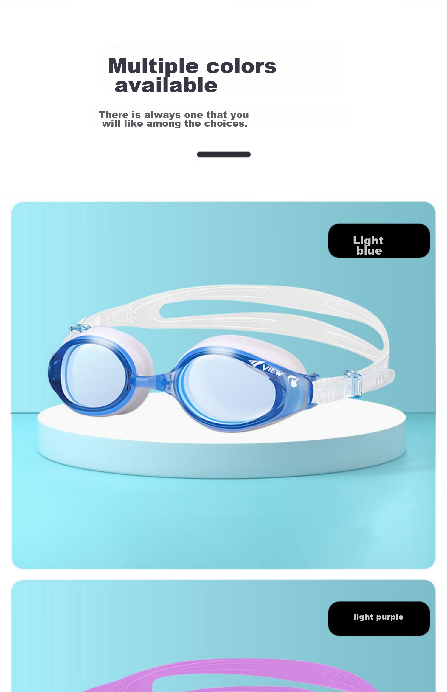 View Swimming Goggles, Waterproof And Anti-Fog, High Definition, for Men And Women, Diving Equipment, T.V640ASAM BRSHD 24