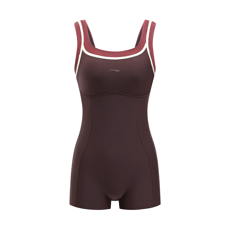 LI-NING Women's Premium 2026 New Strappy One-Piece Square-Leg Professional Training Swimsuit Adult Female