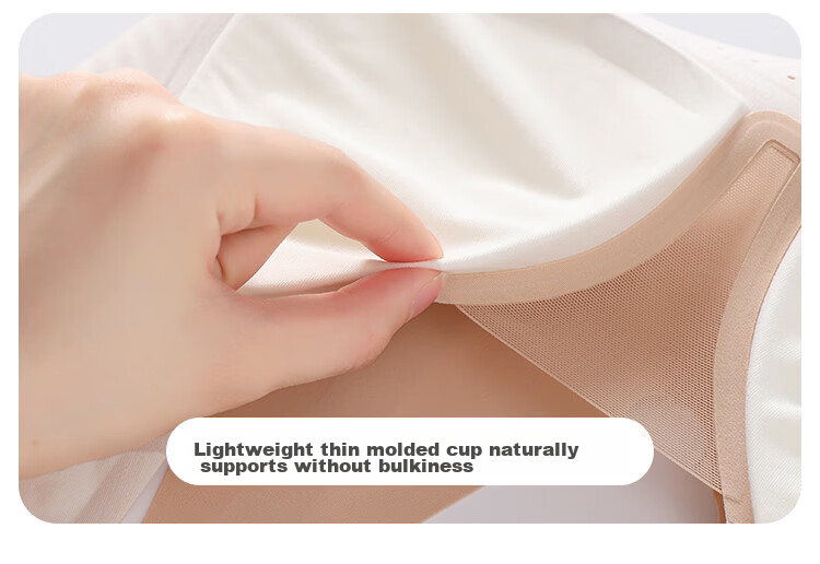 Fenteng Modal Seamless Foundation Liquid Skin Women's Lifting Push-Up Side Gathering Anti-Sagging Bra 15
