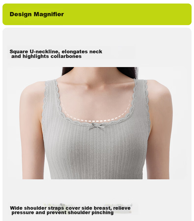 Half Lace Padded Vest Camisole Slim Fit Back Coverage Side Breast Support Bra Integrated Oxygen Blue (Short) M 35