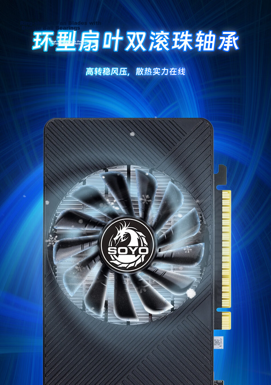 Meijie GTX750TI Fire Dragon 4GB GDDR5 Dedicated Graphics Card for Business, Home, Design, Editing, Streaming, Office, Desktop Gaming Upgrade 5