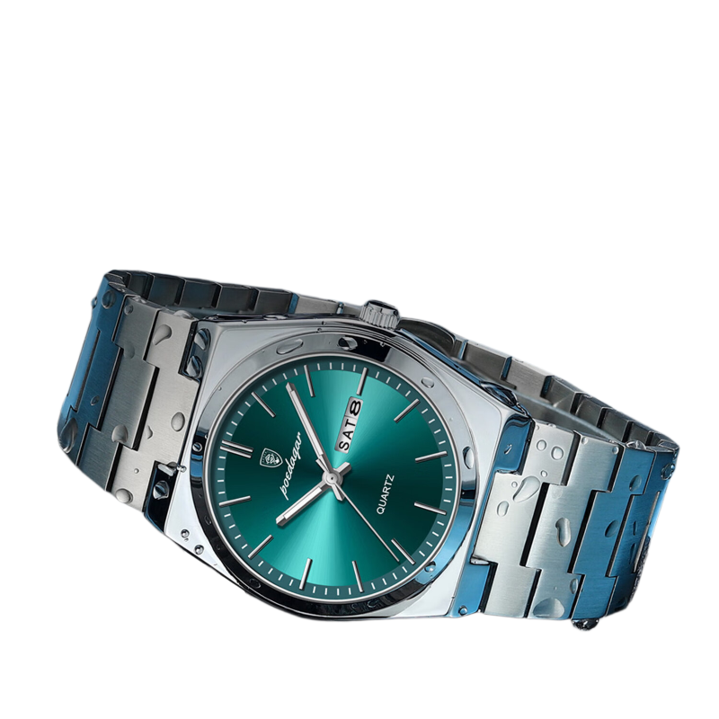 GEORGCOUNT Swiss Business Men's Watch 2025 New Waterproof Luminous Quartz Automatic Steel Band