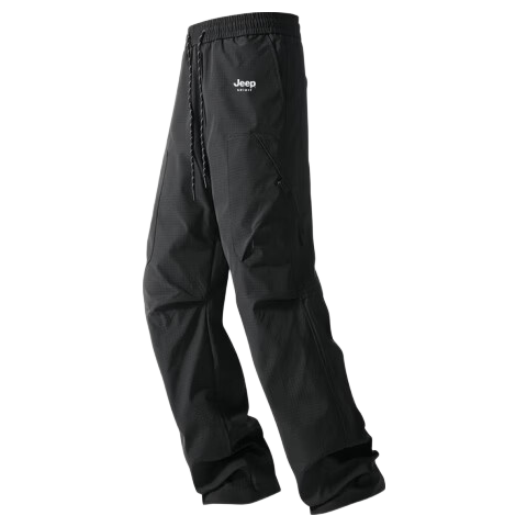JEEP Men's Lightweight Outdoor Hiking Pants Functional Cargo Pants Dune Brown [Fleece Lined] XL