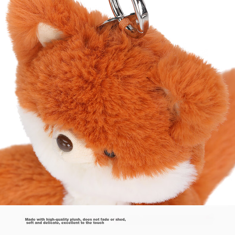 MCHUGS Fox Keychain Plush Toy Backpack Pendant Birthday Gift Doll Children's Day Gift for Girls 5
