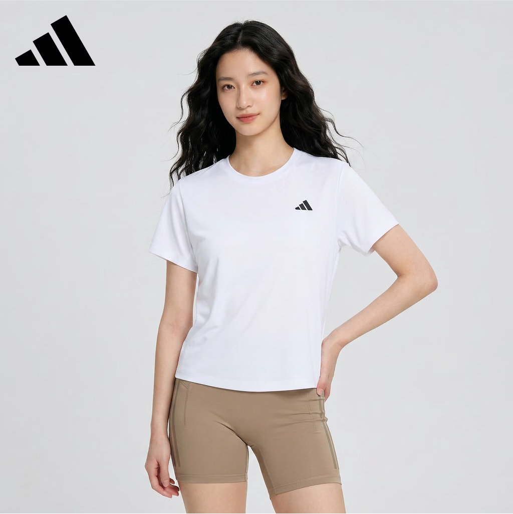 Adidas Women Training Series PL ESS R TEE Short Sleeve T-Shirt KV6945 White XXS 2