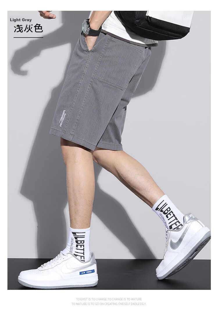 ROMON Men's Shorts, Summer 2026 Five-Point Pants, Casual Trousers, Mid-Length Pants, Versatile Men's Pants, Father's Day Gift 16