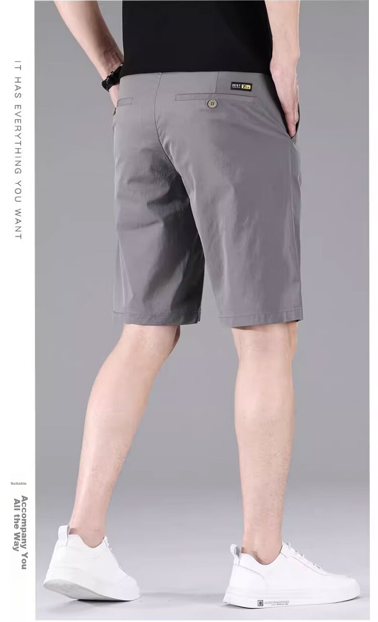 Playboy Ice Silk Men's Five-Point Shorts Summer Thin Breathable Quick-Dry New Business Casual Versatile Mid-Length Pants Trend 16