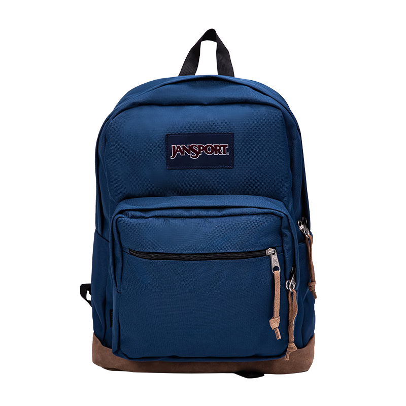 JANSPORT Jasper Backpack Women Laptop Bag Men College Student School Bag Twilight Vintage Leather 4QVA7H6