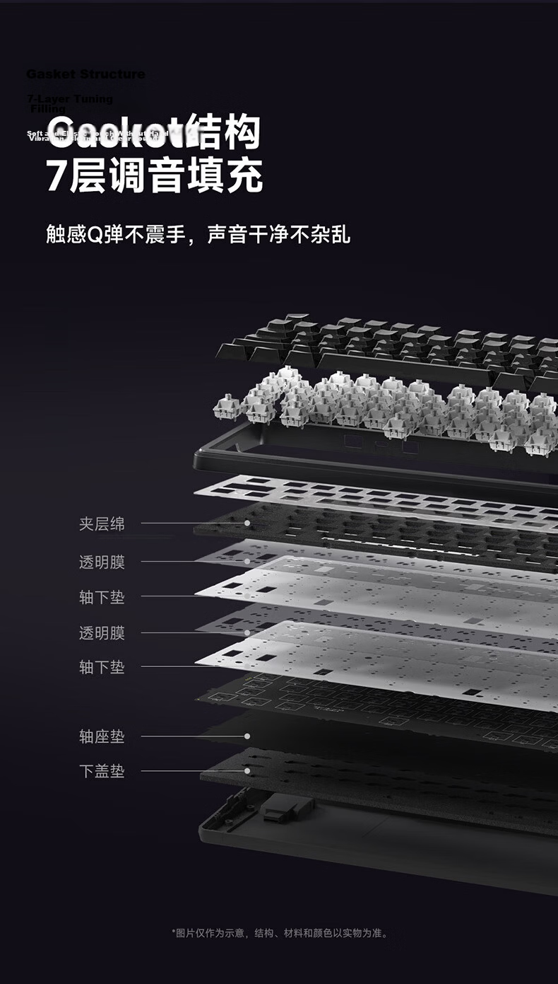 Ikbc Answer 87 Three-Mode Mechanical Keyboard 87 Keys Gaming Office Typing BlackBerry Pink Mahjong Switch 42g 6