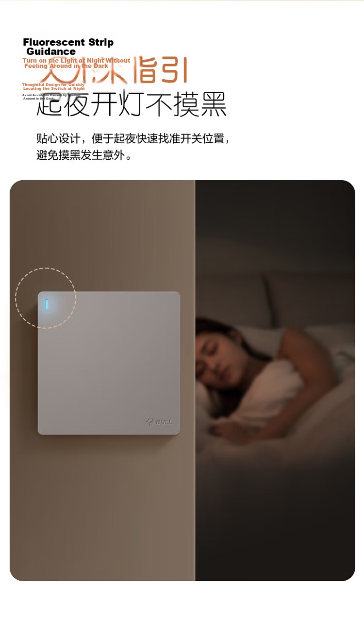 BULL Switch Socket G12 Series 2-Pin 10A 3-Pin 16A Panel 86 Type G12Z227S Cream Style Space Silver 15
