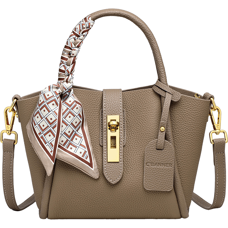 C.BANNER First Layer Cowhide Women's Handbag Tote Shoulder Bag Luxury Crossbody Birthday Qixi Valentine's Day Gift for Girlfriend