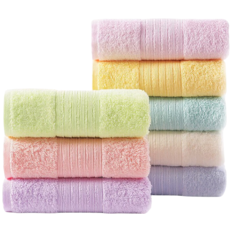 KING SHORE Towel, 100% Pure Cotton Face Towel, Absorbent Sports Face Cloth, Class A Towel, Bulk Pack of 8 Pieces
