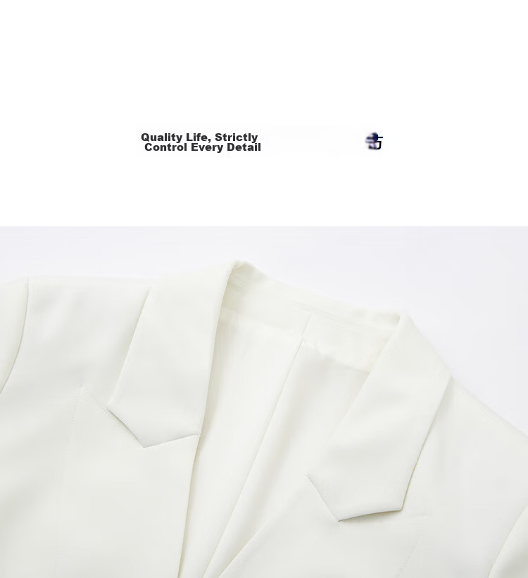 Demana [Smart Elegance] Spring Business Commuter Single-Button Double Piped Pocket Women's Blazer Jacket 15