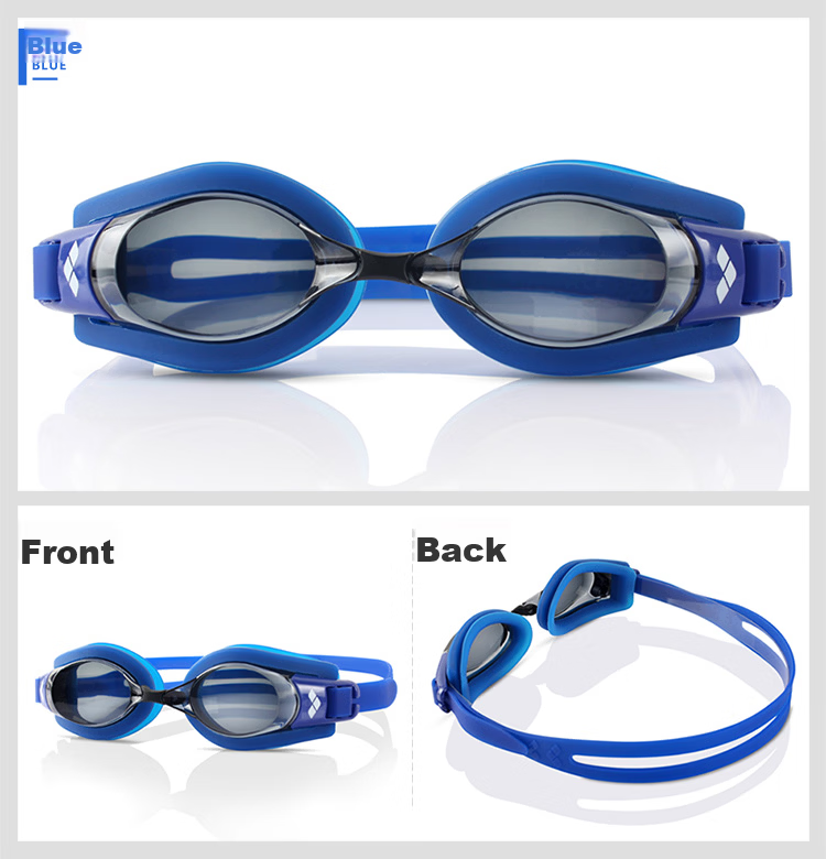 Arena Prescription Swimming Goggles Unisex Anti-Fog Waterproof Coated High-Definition Comfortable Swim Training Goggles with Diopters 12