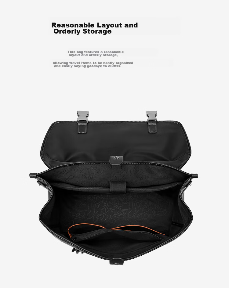 GOLF Business Briefcase Men's Soft Leather 14-inch Laptop Bag Multifunctional Shoulder Crossbody Backpack 10