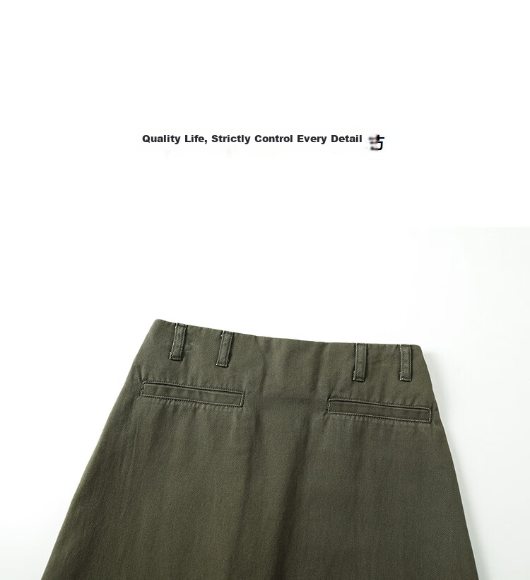 Demana [Cloud Soft 100 Cotton] Spring Simple Style One-Pocket Textured Petite Women's Skirt 10