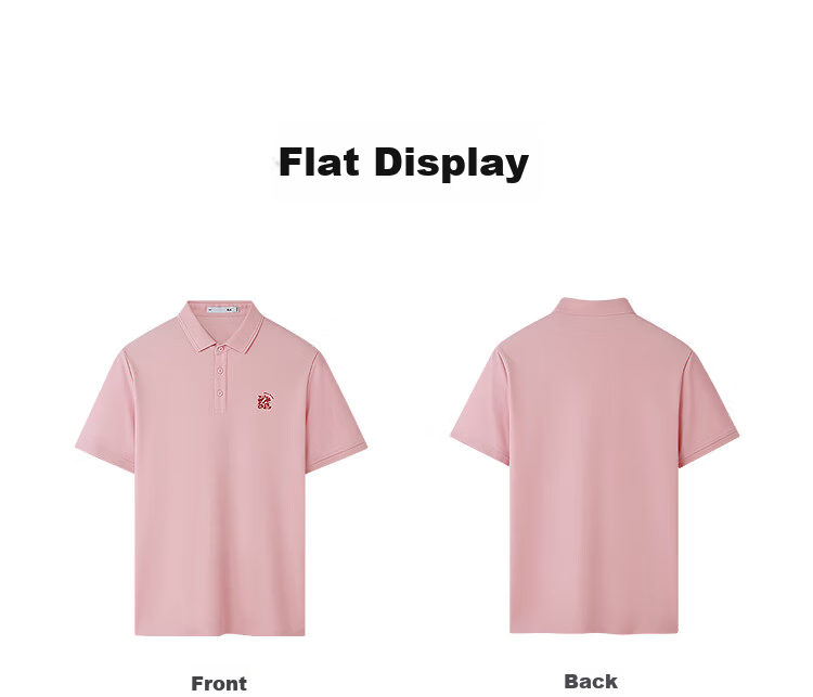 HLA Short-Sleeve Polo Shirt for Men, New Arrival [Fortune Print], Cool-Feeling Short-Sleeve Shirt for Men in Summer 19