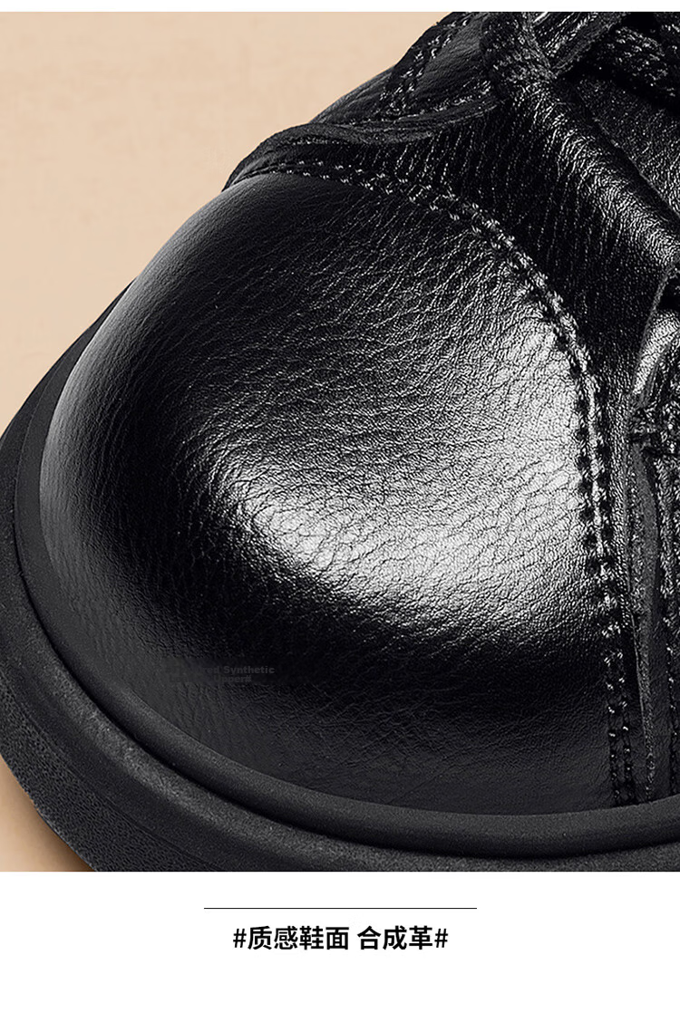G.N.Shi Jia Men's Boots 2025 Autumn Winter New Low-top Martin Boots Outdoor Thick-soled Casual Leather Shoes Trendy Versatile Men's Shoes 11