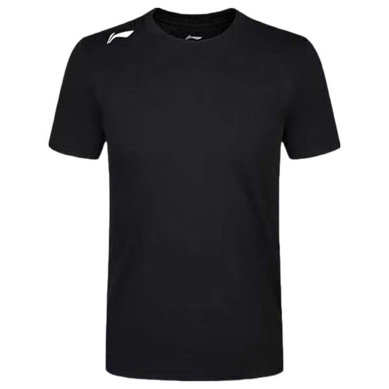 LI-NING Quick-Dry Cooling Summer Sports T-Shirt for Men, Gym Running Basketball Training Breathable Comfortable Crew Neck Short Sleeve Top
