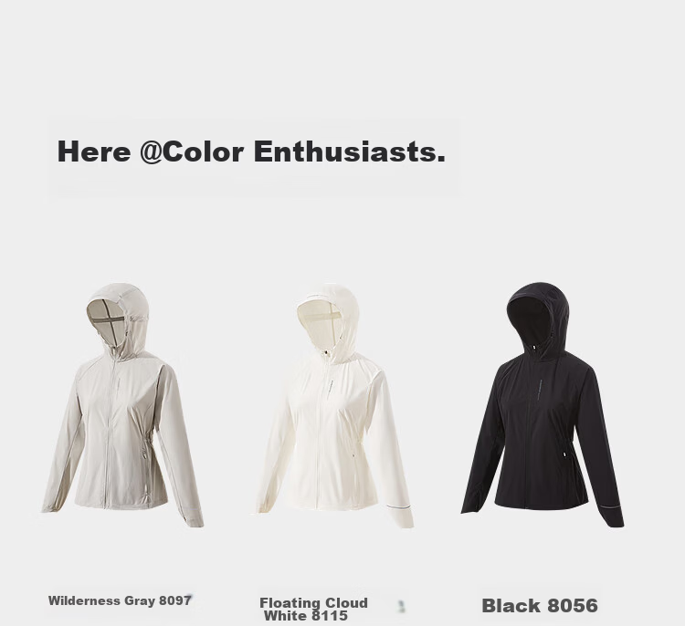 BOSIDENG Summer National Standard Original Yarn Sunscreen Jacket Women UPF100 Outdoor UV Protection Slim Travel Coat 15