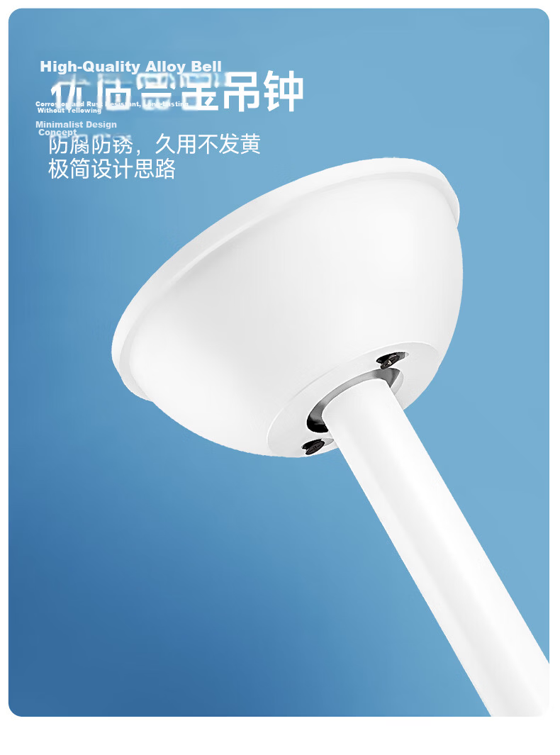 Dell Invisible Fan Light Eye Protection Fan Light Large Airflow Fan Light for Dining Room Living Room Bedroom with Electric Fan Integrated Silent Fan Light 26