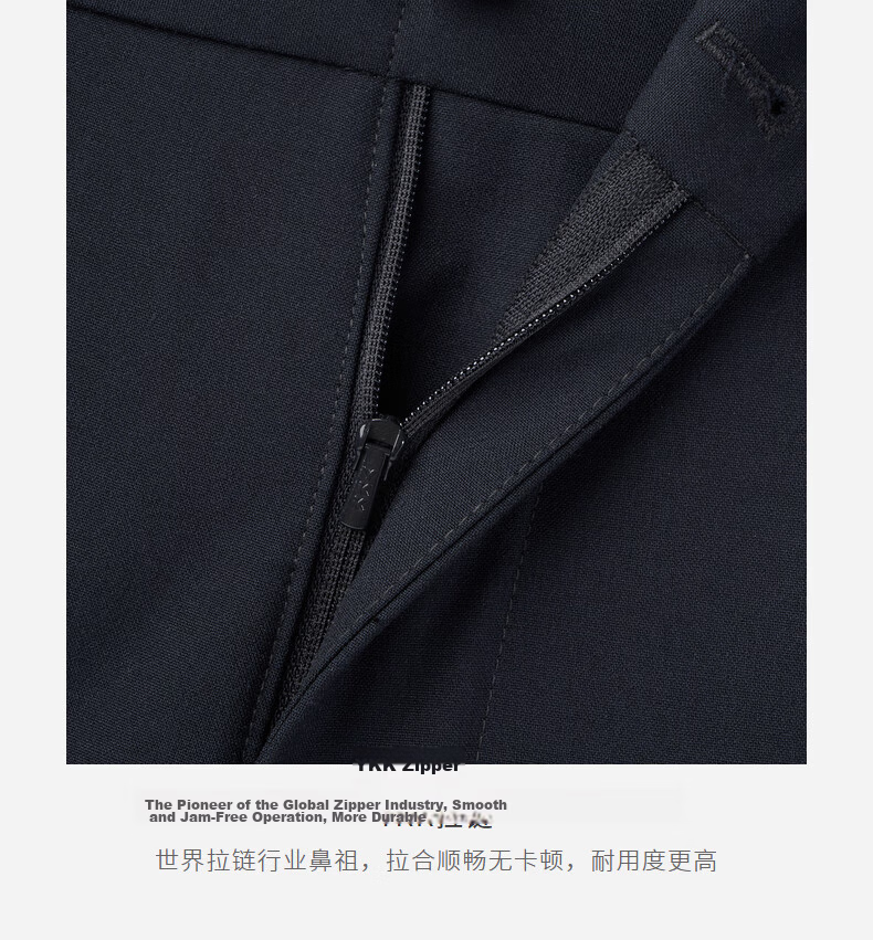 Goldlion Autumn Winter Floral Yarn Fashion Slim Fit Business Formal Trousers for Men 95 Dark Navy 34 14