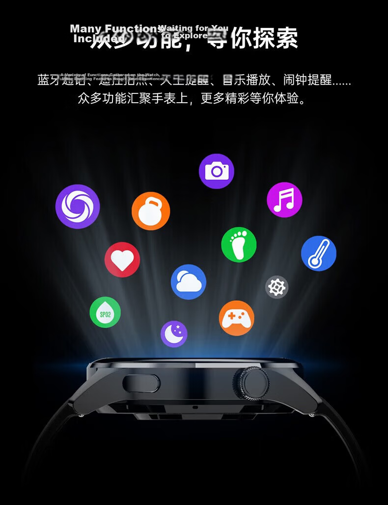 Funi Smartwatch Watch GT6 Pro Huaqiangbei Men's Sports Watch Bluetooth Call NFC Heart Rate Blood Pressure Monitoring 23