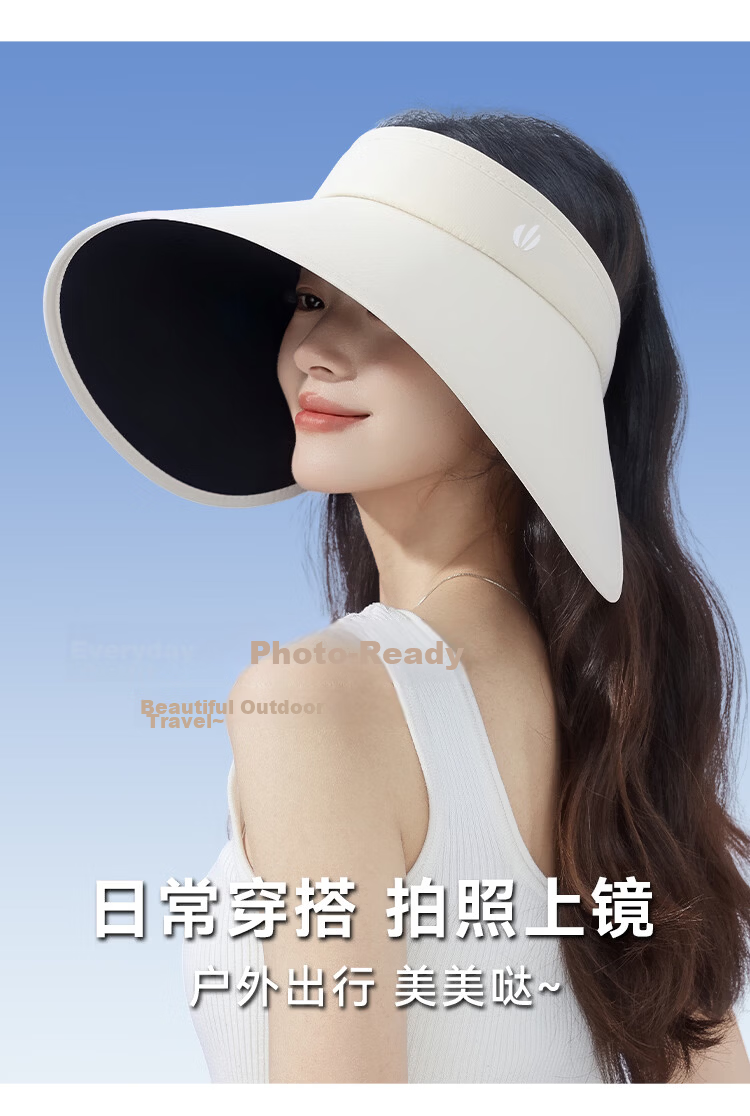 FitonTon Women's Summer Sun Protection Hat Outdoor UV Protection Breathable Travel Bucket Hat Face Shield Anti-Sunburn 4
