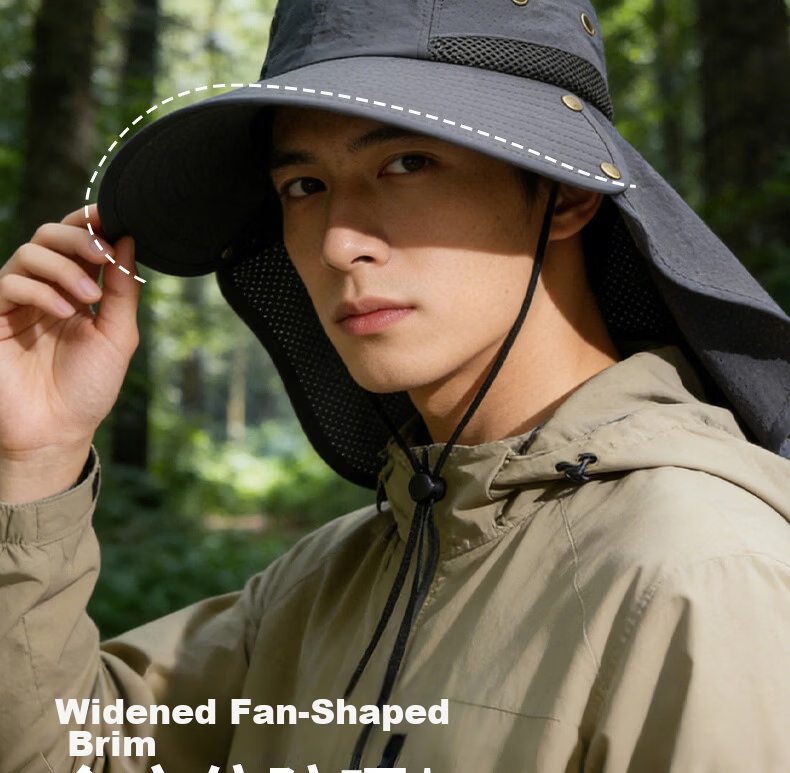 RED DRAGONFLY Women's Summer Outdoor Sun Protection Breathable Cooling Sun Hat Bucket Hat Fishing Hat for Men 5