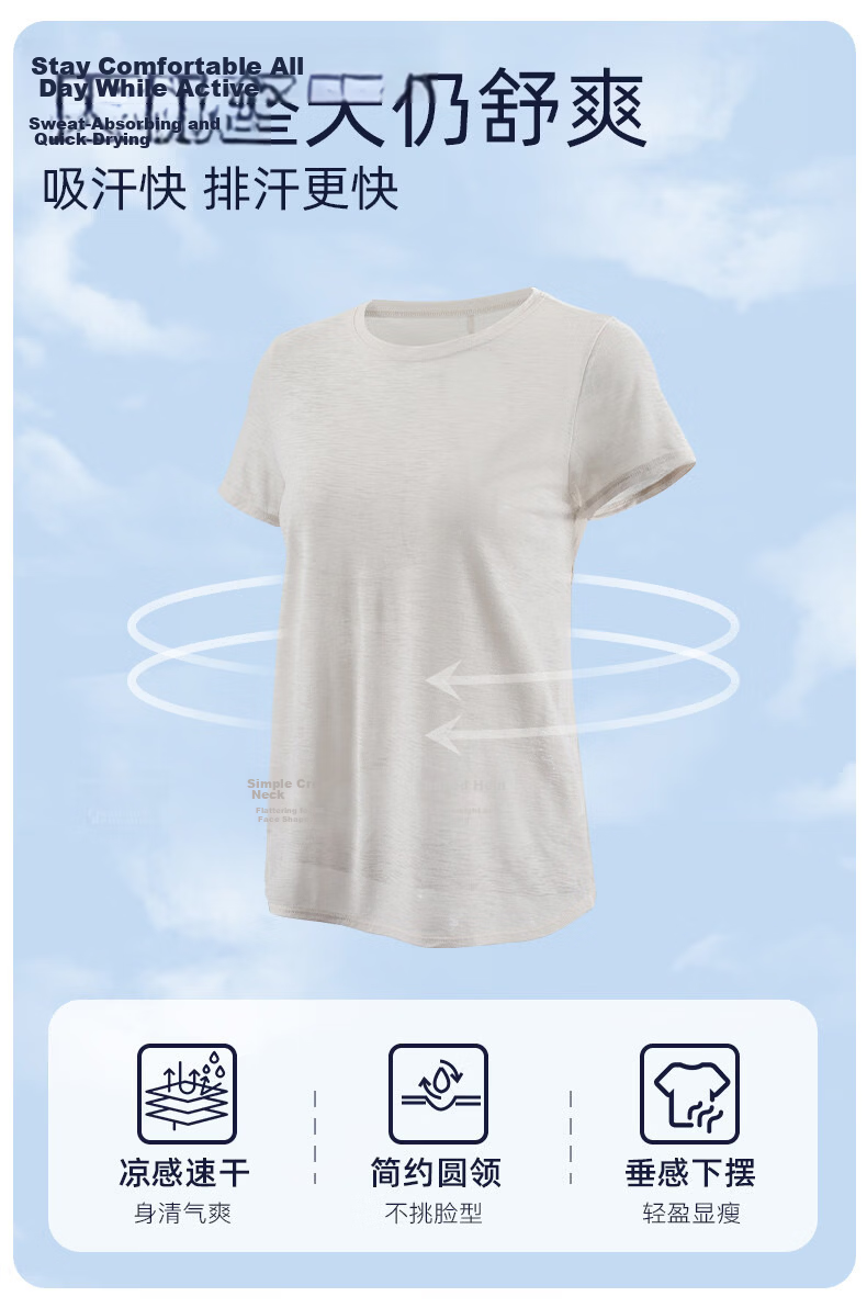 Langsha Women's Fitness Yoga Shirt Summer Running Sports Short Sleeve Loose Quick-Dry Breathable Pilates Training Backless Top 2