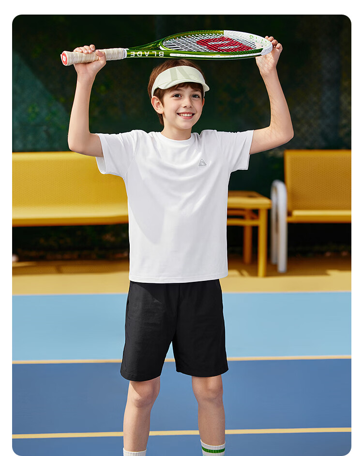 Balabala Kids Boys Short Sleeve Set Girls Two-Piece T-Shirt 2026 New Summer Quick-Dry Sports Pants Cooling 42