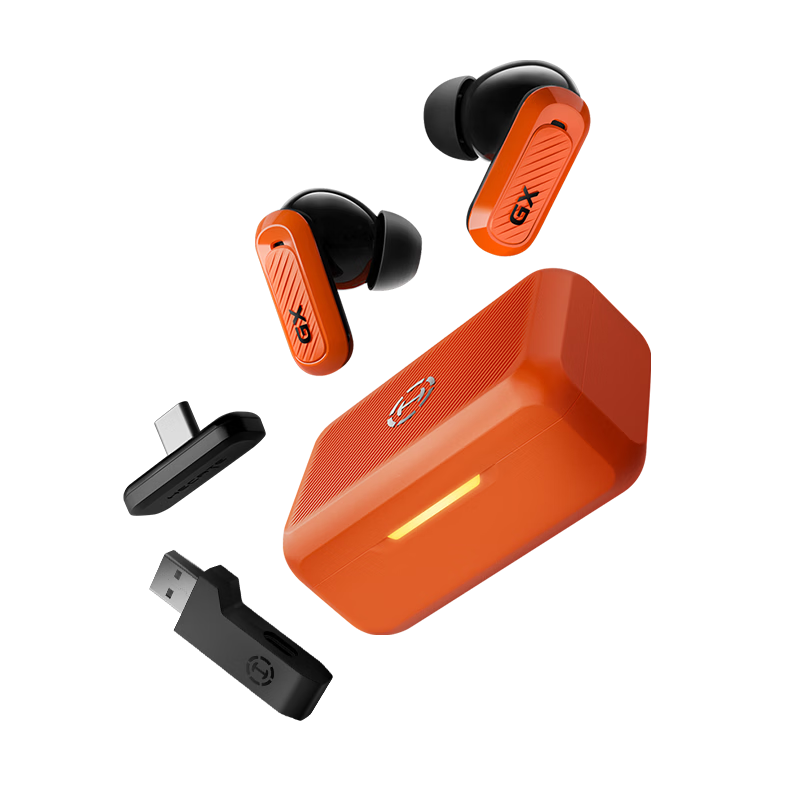 EDIFIER HECATE GX03 Ultra 2026 Latest 2.4G True Wireless TWS Bluetooth In-Ear Noise Cancelling Gaming E-Sports PC Delta FPS Earphones Vibrant Orange