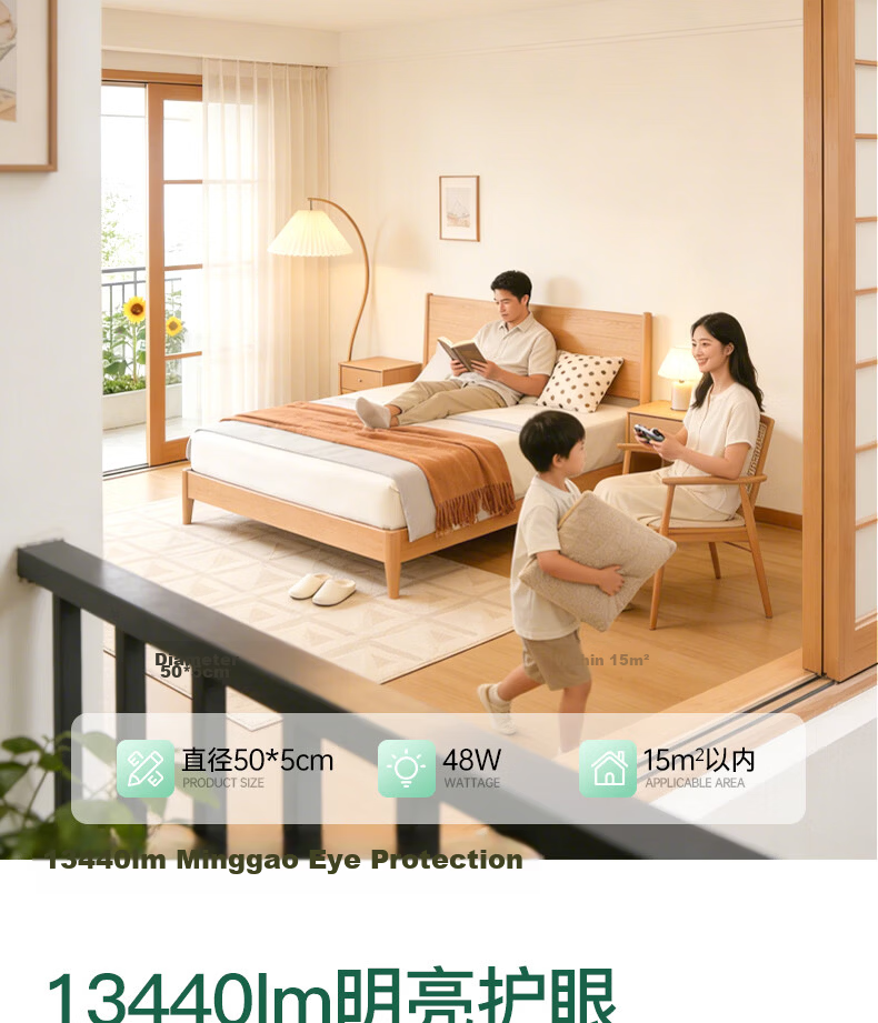 Lvyuan Bedroom Light 2026 New Model LED Ceiling Light Eye Protection Modern Simple Zhongshan Lighting for Master Bedroom 19