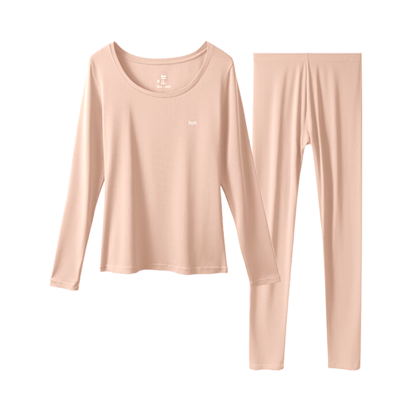 MiiOW Red Underwear Set for Women, Thin Thermal Autumn Clothes and Pants, Wedding Year Lucky Color, Warm Innerwear Set