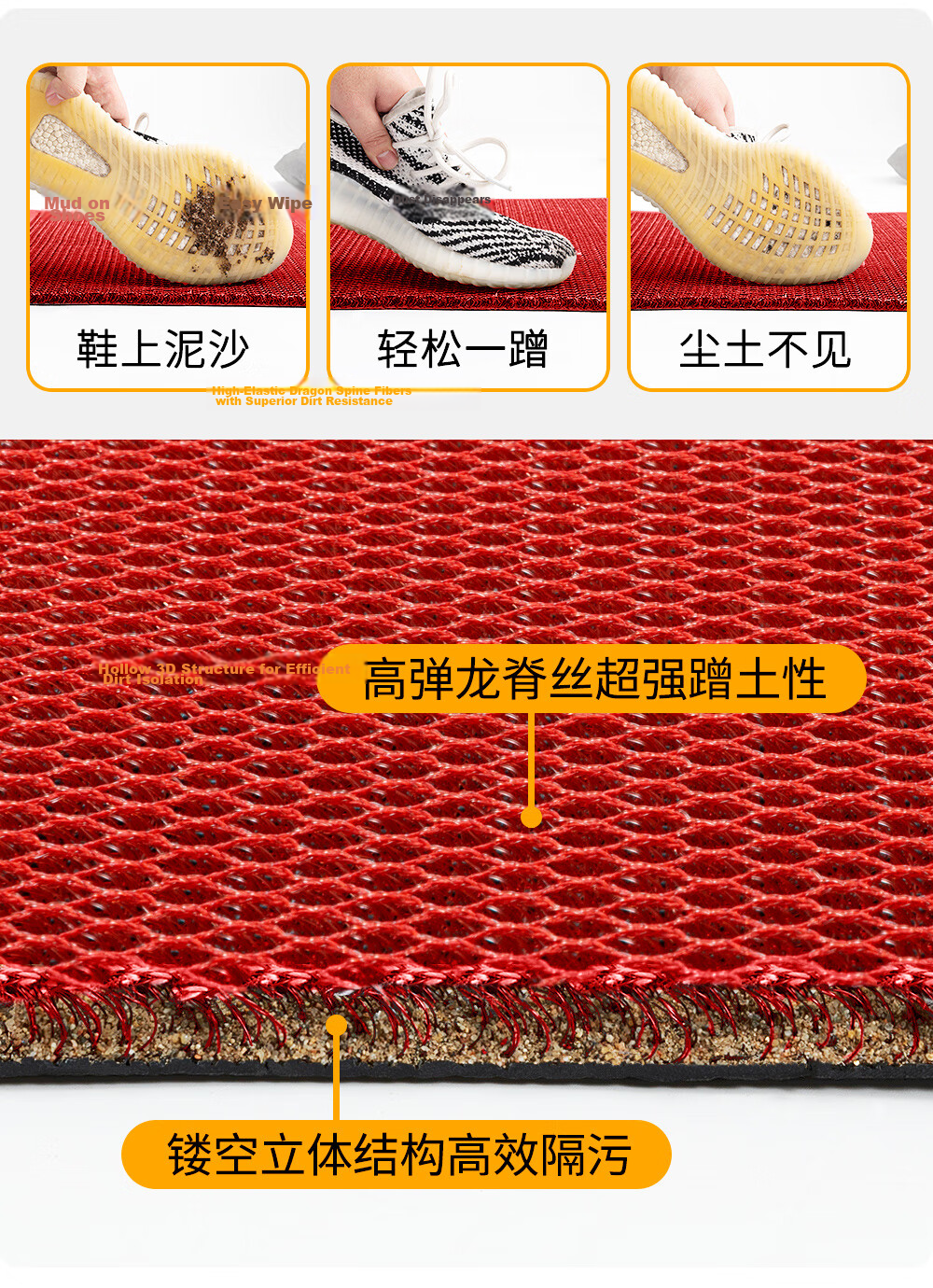 Fengliang Entrance Door Mat Outdoor Non-Slip Dirt-Resistant Rug for High-End Villa 4