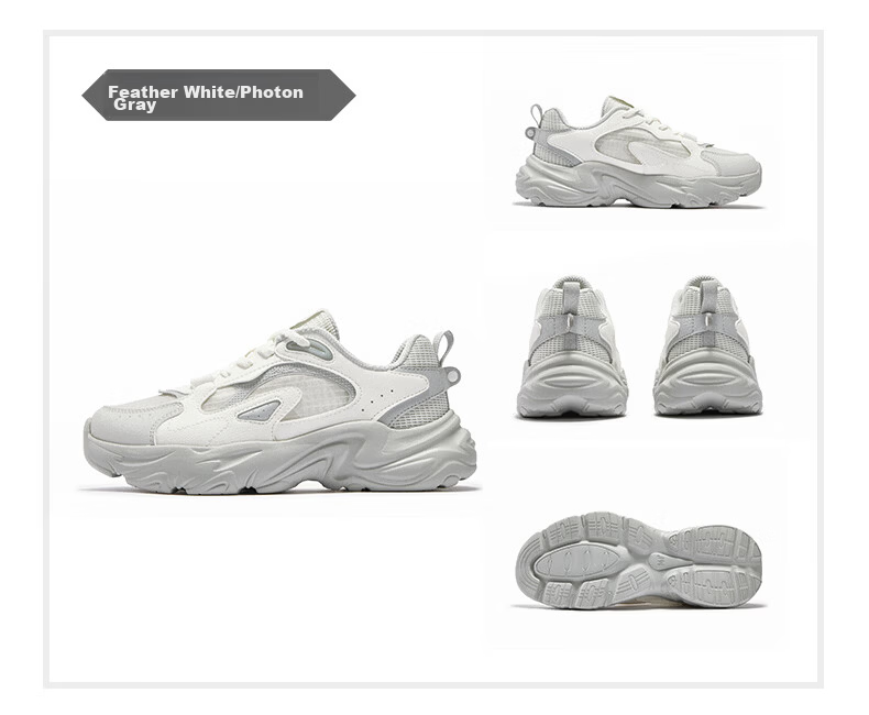 361° Summer New Mesh Breathable Casual Women's Shoes Lightweight Soft Sole Dad Sneakers 682626773-1 25