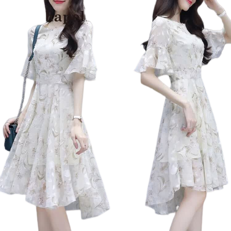 La Chapelle Women's Premium Chiffon Dress | Petite Exclusive | Elegant Beach Dress Versatile Design