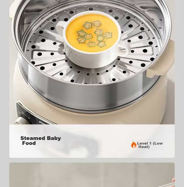 Joyoung 2026 New Stainless Steel 3-Layer Large Capacity Electric Steamer with Double Circulation and High Heat Fast Steaming for Fish Multifunctional Household Electric Cooker 9