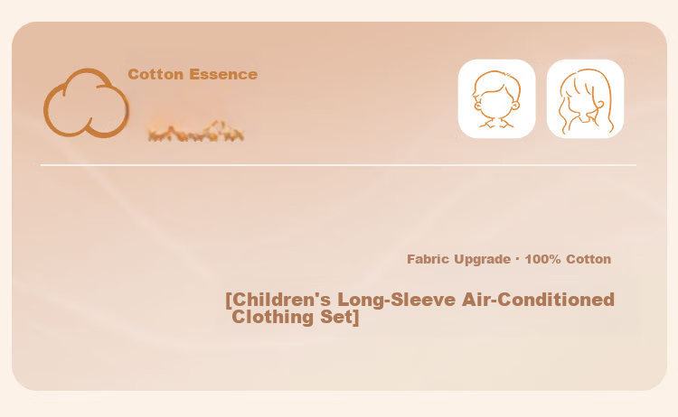 Cotton Girl's Pajamas Spring Summer 100% Cotton Homewear Set for Older Children and Teens Lightweight Breathable Mesh Air-Conditioned Clothing 1