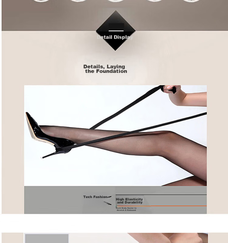 Avandy 15D High Elastic Apple Hip Seamless SPA Mask Silk Transparent Durable Pantyhose for Women 11