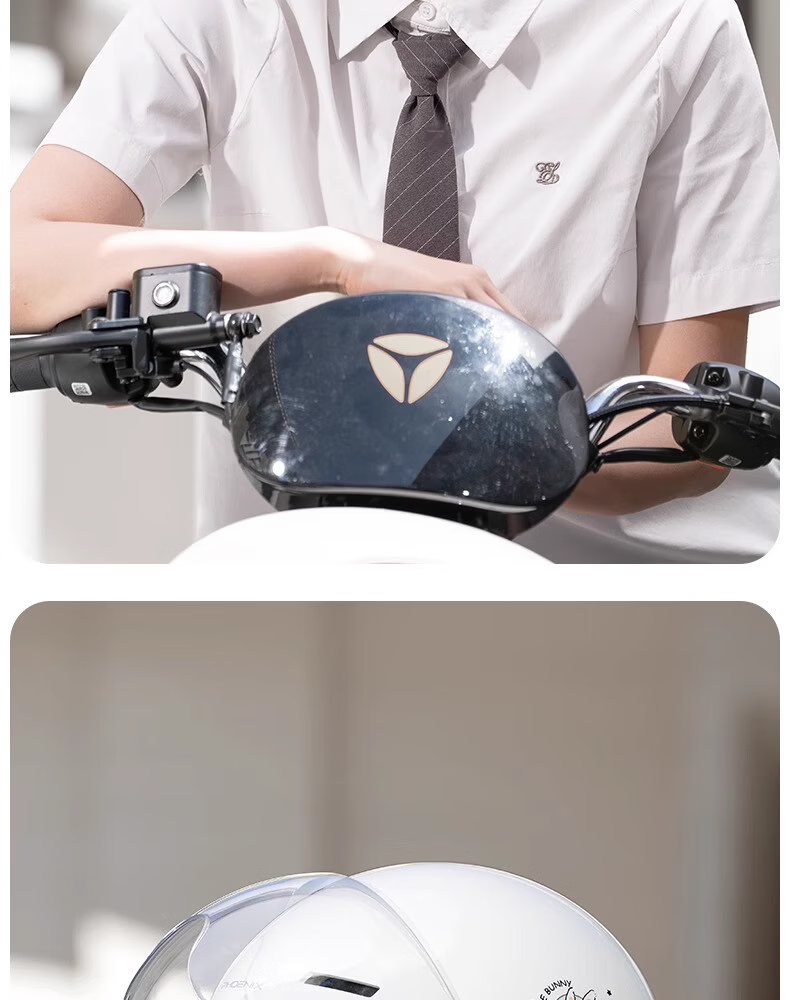 Phoenix New National Standard 3C Certified Electric Vehicle Helmet for Men and Women, Ventilated and Breathable Electric Scooter Motorcycle Safety Helmet, Four-Season Universal Half Helmet, Purple Car 24