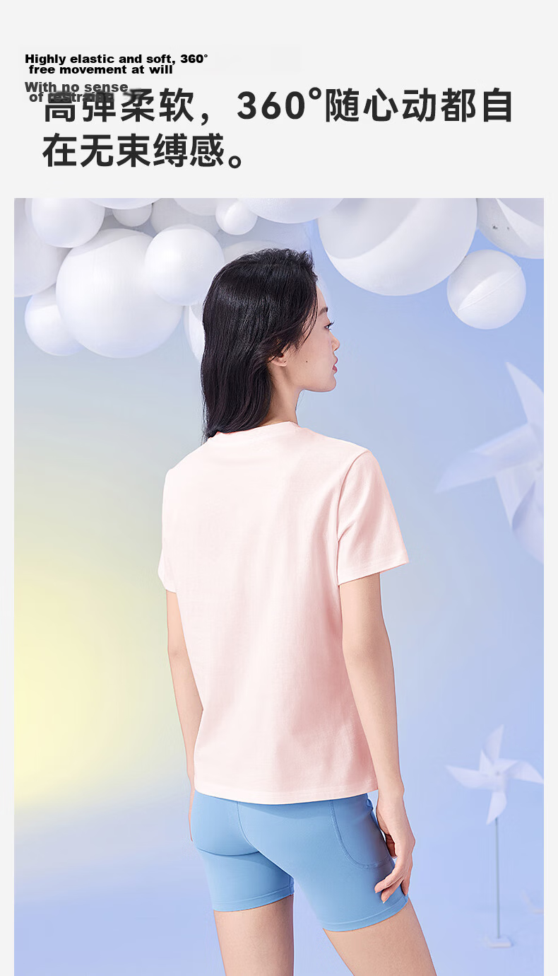 MiiOW 100% Cotton Women's Crew Neck T-Shirt Loose Fit Spring Summer Lightweight Casual Basic White Tee 8