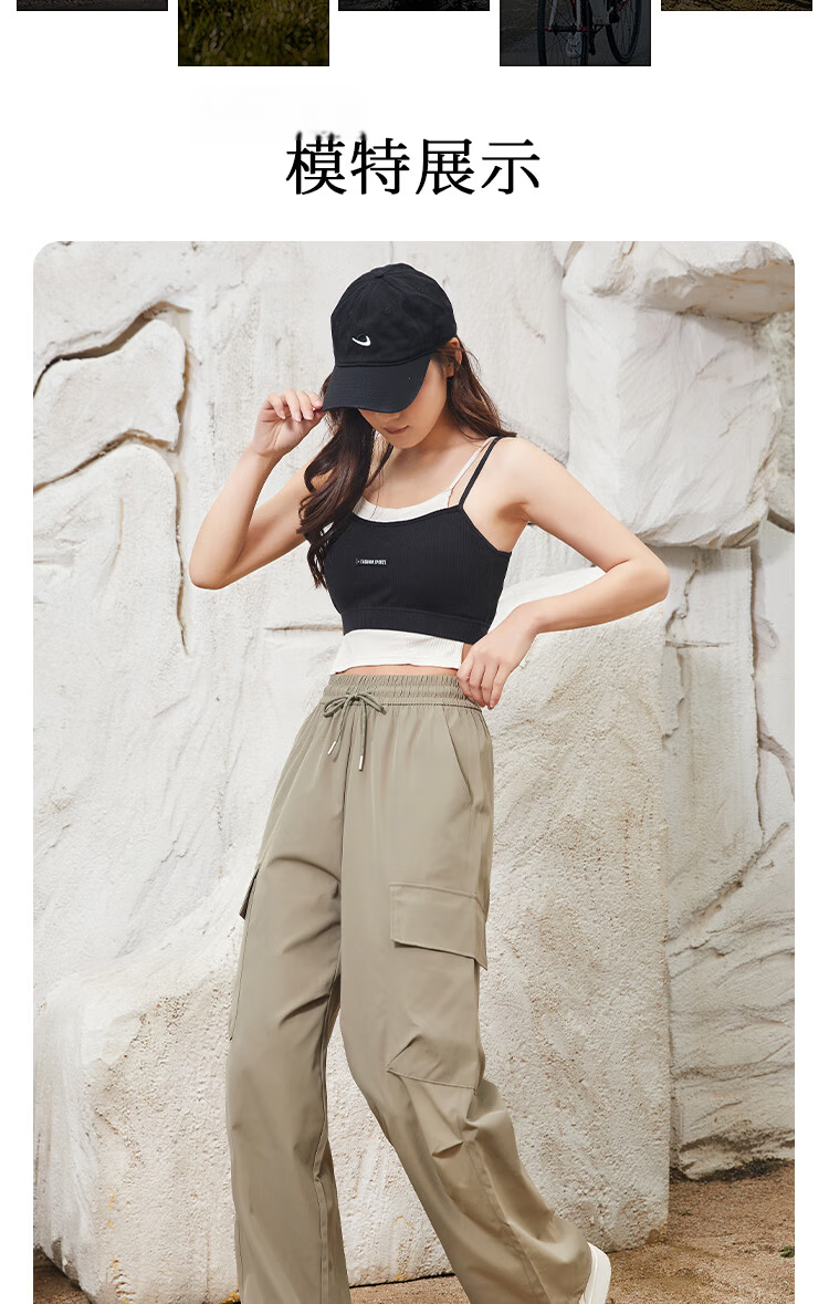 Borui Women's Work Pants 2026 Summer Outdoor Sports Tactical Straight-Leg Jogger Couple Paratrooper Casual Pants 13